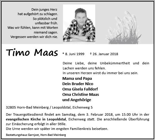 Erinnerungsbild für Timo Maas
